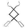Fireplace Tong Iron Campfire Firewood Tong Log Grabber with Enlarging Clamp Safe Distance Long Handle for Indoor Outdoor view 1