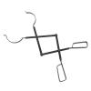 Fireplace Tong Iron Campfire Firewood Tong Log Grabber with Enlarging Clamp Safe Distance Long Handle for Indoor Outdoor view 3