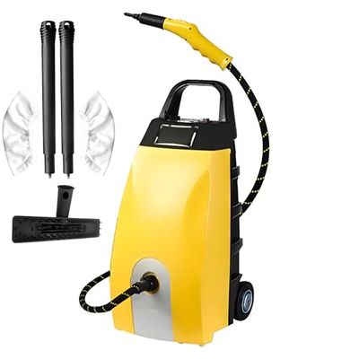 2500W High Pressure Steam Cleaner, 110C High-Temp Steam Washer with 3.5L Tank & 9 Accessories for for Home, Car Washing,75x30 x35 cm