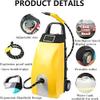 2500W High Pressure Steam Cleaner, 110C High-Temp Steam Washer with 3.5L Tank & 9 Accessories for for Home, Car Washing,75x30 x35 cm view 4
