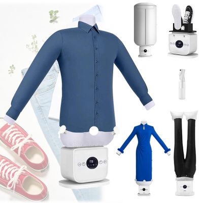 ALSUP New Generation Automatic Steam Ironing Machine 2026 - Hands-F Ree Touch Control, 2-in-1 Hot Air Dryer, 8 Mins Wrinkle-F Ree, Adjustable Heat/Timer for Clothes & Shoes D