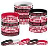 Gatherfun Graduation Decorations : Congrats Grad Wristband Silicone Bracelets - Graduation Party Favors & Class of 2026 Decorations, Gifts for Grads!,30Pack, 3 Designs (Red Black) view 1