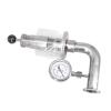 1.5" Tri Clamp 0.2-2.2 Bar Adjustable Pressure Relief Safety Valve 304 Stainless + Pressure Gauge For Beer Fermenter view 1
