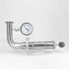 1.5" Tri Clamp 0.2-2.2 Bar Adjustable Pressure Relief Safety Valve 304 Stainless + Pressure Gauge For Beer Fermenter view 2