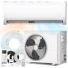 9000 BTU Mini Split AC/Heating System, 19 SEER2 115V Ductless Inverter Air Conditioner with Heat Pump, Up to 450 Sq.Ft, Auto Clean, Defrost, Energy Efficient for Home & Office view 1