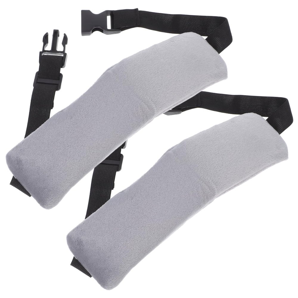 Alipis Airplane Head Strap: Travel Head Support for Sleeping - Adjustable Flight Sleep Mask Holder for Long Travel and Car Comfort (2 Pcs, Grey)