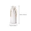BESPORTBLE Drawstring Linen Wine Bottle Bags 16X35.5Cm Fabric Reusable Decorative Wine Tote Bags for Party Packaging 6pcs view 2