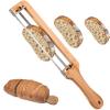 Adjustable Bread Knife for Homemade Bread, Bread Slicer, 9-Inch Extra Large Bamboo Bread Cutting Guide with Stainless Steel Blade view 1