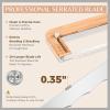 Adjustable Bread Knife for Homemade Bread, Bread Slicer, 9-Inch Extra Large Bamboo Bread Cutting Guide with Stainless Steel Blade view 3