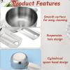 1/4 & 1/8 Cup Measuring Cup Scoop(60ml, 30ml) Stainless Steel Coffee Measuring Scoops for Flour Rice Dog Food Wet and Dry Ingredients, Dishwasher Safe(2PCS) view 3