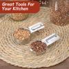 1/4 & 1/8 Cup Measuring Cup Scoop(60ml, 30ml) Stainless Steel Coffee Measuring Scoops for Flour Rice Dog Food Wet and Dry Ingredients, Dishwasher Safe(2PCS) view 4