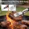 2026 New Stainless Steel Tongs for Cooking, Anti-Scald Extended Handle Spatula Tongs, Versatile Metal Spatula Tongs for Flipping, Picking Up Steak Fish Bread Hamburger BBQ Frying Pancake Pies Pizza view 2