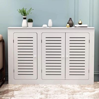 HOLGVE Heater Radiator Cover Cabinet with 3 Doors, Decorative Heater Cover Cabinet, Air Vent Covers Pipe Valve Privacy Barrier Cabinet, for Living Room, Bedroom, Kitchen(43x31x10in/110x80x25cm)