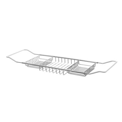 Adjustable Stainless Steel Bathtub Rack, Non-Slip Bath Tray, Home Storage Bathtub Shelf Holder