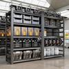 5-Tier Kitchen Shelves, Metal Shelving, Heavy-Duty 3020lbs Garage Rack for Storage, Up graded Double-Layer Reinforced Shelf, Ideal for Garages, Basements, Kitchens,Warehouses (5TIER-16"D36"W72"H) view 2