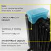 Evaporative Humidifier Box for Oil Filled Heater,Heat Resistant PP Plastic Radiator Humidifier with Large Water Storage,Relieves Dry Air Naturally(4PCS) view 4