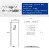 1pc Integrated semiconductor dehumidifier with 485 communication automatic drainage category moisture meter(CZCS1000A-220VAC) view 2
