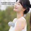 Wearable Neck Fan, 3 Speeds Rechargeable for Travel Office Outdoors view 3