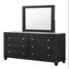 5Pc Modern Black Finish Queen Size Panel Bed Set Tall Headboard Solid Wood Wooden Bedroom Furniture view 3