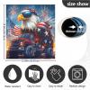 ALAZA American Flag Truck Parrot Dishwasher Magnet Cover Sticker Decorative Refrigerator Magnet Panel Decal Cover for Home Kitchen Appliance Decor view 3