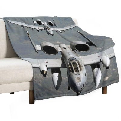 A-10 Jet Fighter Military-Themed Flannel Blanket (2) Flannel Blanket Wool Soft Blanket Lightweight Plush Suitable for Sofa, Bed, Comfortable Sofa 175x200cm(70x80in)