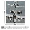 A-10 Jet Fighter Military-Themed Flannel Blanket (2) Flannel Blanket Wool Soft Blanket Lightweight Plush Suitable for Sofa, Bed, Comfortable Sofa 175x200cm(70x80in) view 2