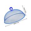 VALICLUD 2Pcs 28Cm Blue Mesh Food Covers with Handle Metal Food Tent Protector for Kitchen and Dining Table Mesh Dome Screen for Protection and Serving view 2
