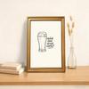 Vintage Framed Canvas Wall Art Beer Pint Sketch Art Print Retro Funny Poster Painting Pictures Wall Decor for Bar Kitchen Office (Framed,12W X16L) view 4