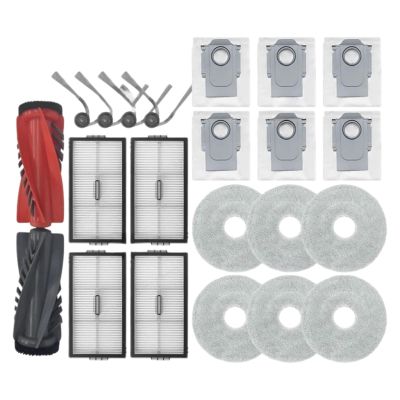Compatible for Roborock Saros 10R / G20S Ultra Accessories Brush Hepa Filter Mop Cloth Dust Bag Spare Parts(SET 3)