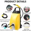 Multi-Purpose High Temp Steam Washe, 2500W High Pressure Steamer, 15S Fast Heat-Up, 3.5L Tank, Portable Steam Cleaner for Car, Floor, Grout, Kitchen, Furniture & Bed Bugs Yellow view 4