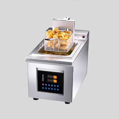 Electric Fryer Commercial Fully Automatic Lifting Large Capacity Intelligent Single Tank Vertical Fried Chicken Electric Deep Fryer