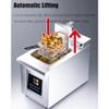 Electric Fryer Commercial Fully Automatic Lifting Large Capacity Intelligent Single Tank Vertical Fried Chicken Electric Deep Fryer view 3