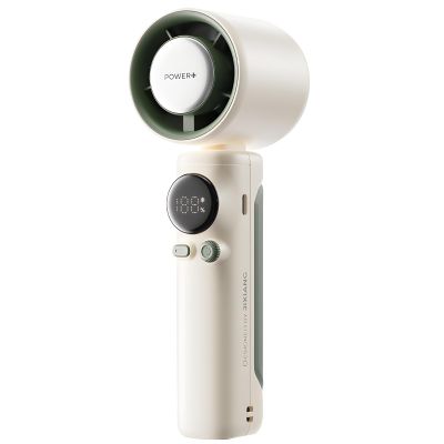 wkao USB Rechargeable Turbo Handheld Fan, Digital Display with 100 Speed Levels, 8 M/S Wind, Lightweight and Portable