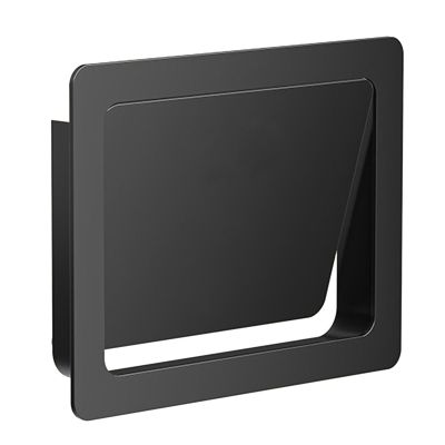 JTWWDM Stainless Steel Trash Easy Push Cover, Commerical Built-in Garbage Bin Lid, Square Kitchen Side Waste Chute Cover, Side Mount Trash Chute Lid,Style A