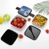 Snow Mountain Penguin Double Layer Bento Box Modern Minimalist Design Stackable Lunch Box Leak-Proof Rectangle Lunchable Food Container for Family Or Meal Prep Work On The Go view 3