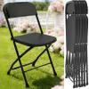 JMGJOY No Assembly Plastic Folding Chairs 6 Pack, Outdoor Party Chair Wedding Chair view 1