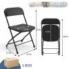 JMGJOY No Assembly Plastic Folding Chairs 6 Pack, Outdoor Party Chair Wedding Chair view 2