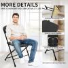 JMGJOY No Assembly Plastic Folding Chairs 6 Pack, Outdoor Party Chair Wedding Chair view 4