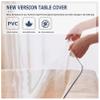 Clear PVC Desk Mat 39"x89" Clear Table Cover Protector Study Desk Topper Pad Blotter Plastic Transparent Desk Mat for Desktop Writing Computer Protector for Office and Home Easy Clean Waterproof view 3