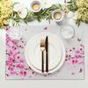 Granbey Cherry Blossom Placemats - Sakura Place Mats Set of 4 Pink Floral Flower Tablemats 12x18 for Party Kitchen Dining Farmhouse view 3