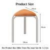 Stackable Stool,Portable Nesting Stack Stools,Stainless Steel Triangular Stool Without Backrest,Seating for Home,Garden,Workroom,Living(Blue) view 2