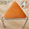 Stackable Stool,Portable Nesting Stack Stools,Stainless Steel Triangular Stool Without Backrest,Seating for Home,Garden,Workroom,Living(Blue) view 3