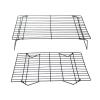 3-Layer Stackable Foldable Pastry Tray With Cooling Rack, Non-Stick Oven Safe Wire Grid Baking Tray & Grill view 3