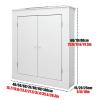 HOLGVE Household Wooden Radiator Radiator Manifold Cover, Double Door Storage Cabinet Radiator, Water Proof Wood-Plastic Board, Strong Load-Bearing Capacity(35x31x8in/90x80x20cm) view 2