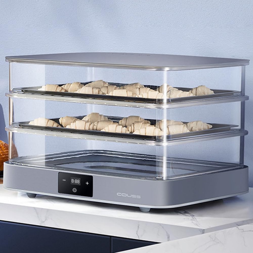 40-Liter Household Bread Proofing Box, Adjustable Temperature From 20 To 45C, Timer Range From 1 Minute To 24 Hours, Automatic Humidity Control, Multi-Functional Dough Fermenter