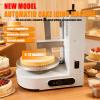 pedenencelia Cake Decorating Machine, 412 Inch Automatic Cake Icing Machine-with Adjustable Speed, 60320 RPM, Beveled Scraper, Dual Rotation, Low Noise 200w Stainless Steel White view 2