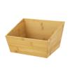 Bamboo Basket Organizers Natural 10.5" x 8.5" x 6", Bamboo Storage Basket Home Organization Bin Multi-Purpose Container for Bedroom Bathroom Kitchen 2-Pack view 1