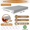 5 Pcs Wire Shelf Cover 3312 in, 3 in High Faux Wood Shelf Covers for Wire Shelving, PVC Waterproof Moisture Wires Shelving Cover, 0.3 in Thick Wire Rack Covers for Pantry, Closet, Kitchen, White view 2