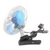 Lylithuif 12V 25W Mini Portable Auto Vehicle Clip On Cooling Oscillating Fan for Car Truck Dashboard Built with Durable Stainless Steel ABS Material Quiet Copper Motor 180 Degree Rotation view 1