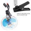 Lylithuif 12V 25W Mini Portable Auto Vehicle Clip On Cooling Oscillating Fan for Car Truck Dashboard Built with Durable Stainless Steel ABS Material Quiet Copper Motor 180 Degree Rotation view 2